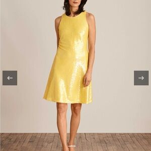 Anne Klein Sequin Sleeveless Swing Dress